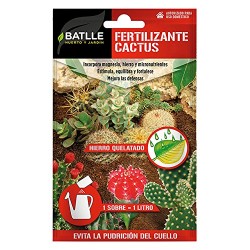 Fertilizante cactus sobre